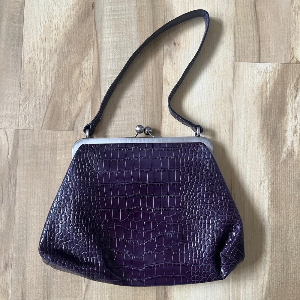 Vintage Nine West Handbag‎ Women's Purple Faux Leather Y2K 90s Feminine Indie